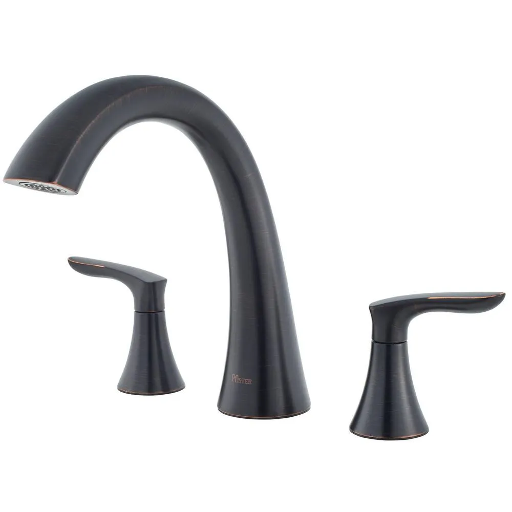 Pfister RT65WRY Weller 3-Hole Roman Tub, Trim Only, Tuscan Bronze