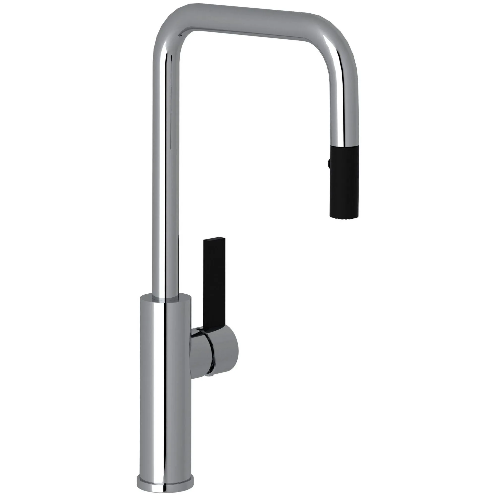 Rohl Tr56d1lb Tuario 1.5 GPM Single Hole Pull Down Kitchen Faucet - Black
