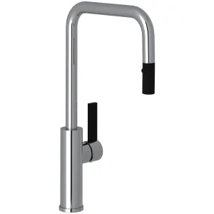 Rohl Tr56d1lb Tuario 1.5 GPM Single Hole Pull Down Kitchen Faucet - Black