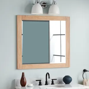 Signature Hardware SH66234011DWB Fallbrook 34" W x 31-1/2" H Contemporary Rectangular Framed Bathroom Wall Mirror