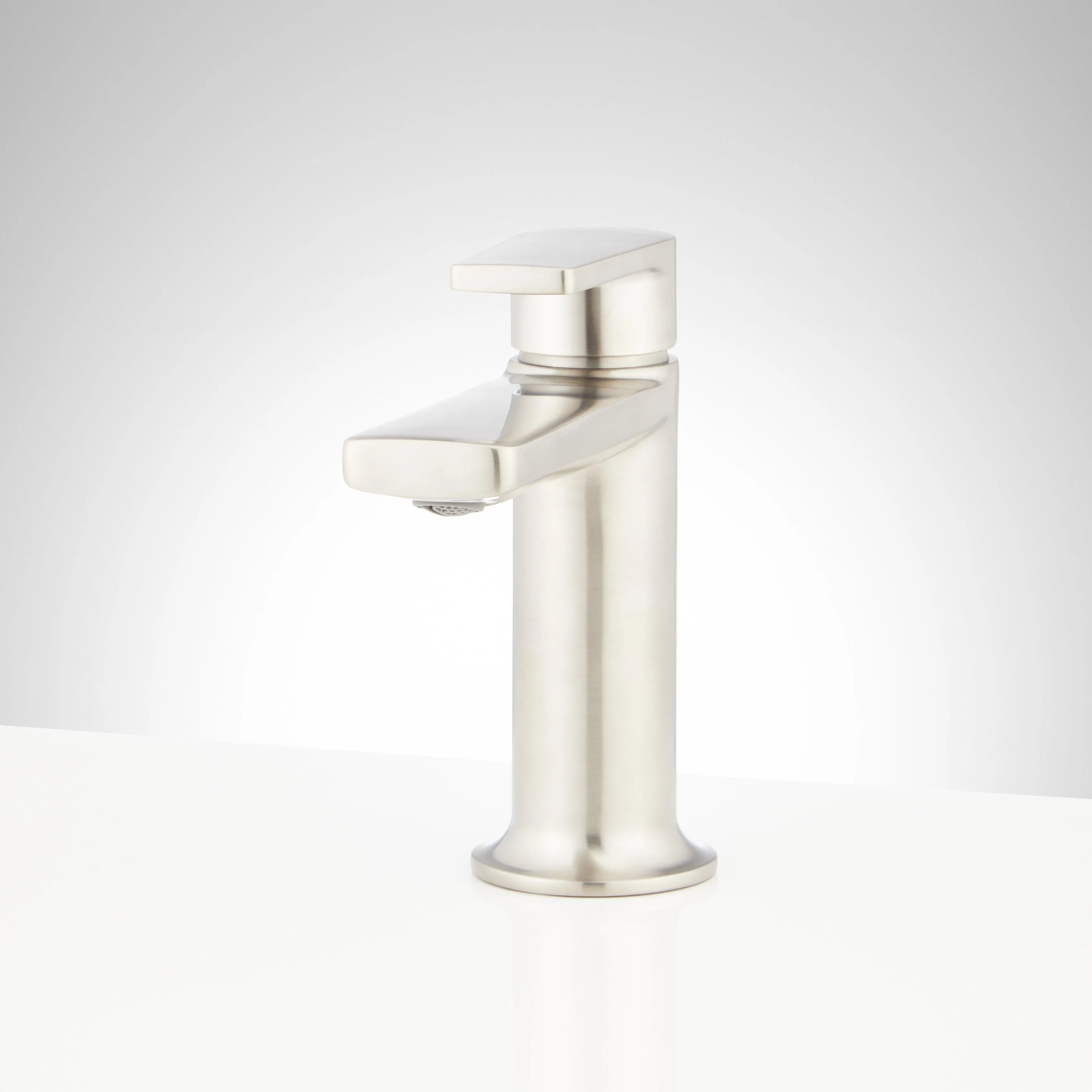 Signature Hardware SHWSCBW107ZBN Berwyn 1.2 GPM Single Hole Bathroom Faucet with Pop-Up Drain Assembly, Brushed Nickel