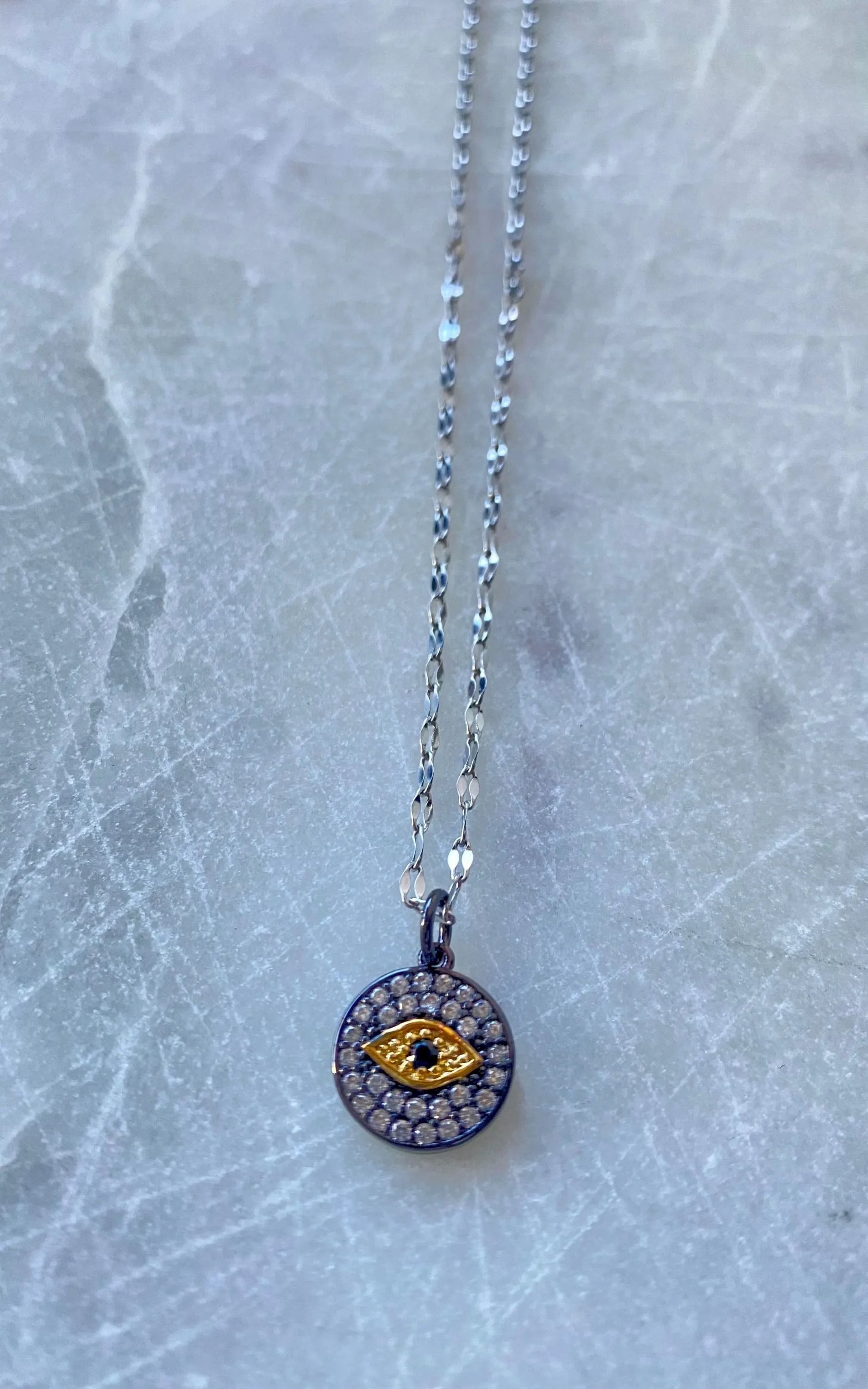 Twisted Baubles - Dark Pave Evil Eye