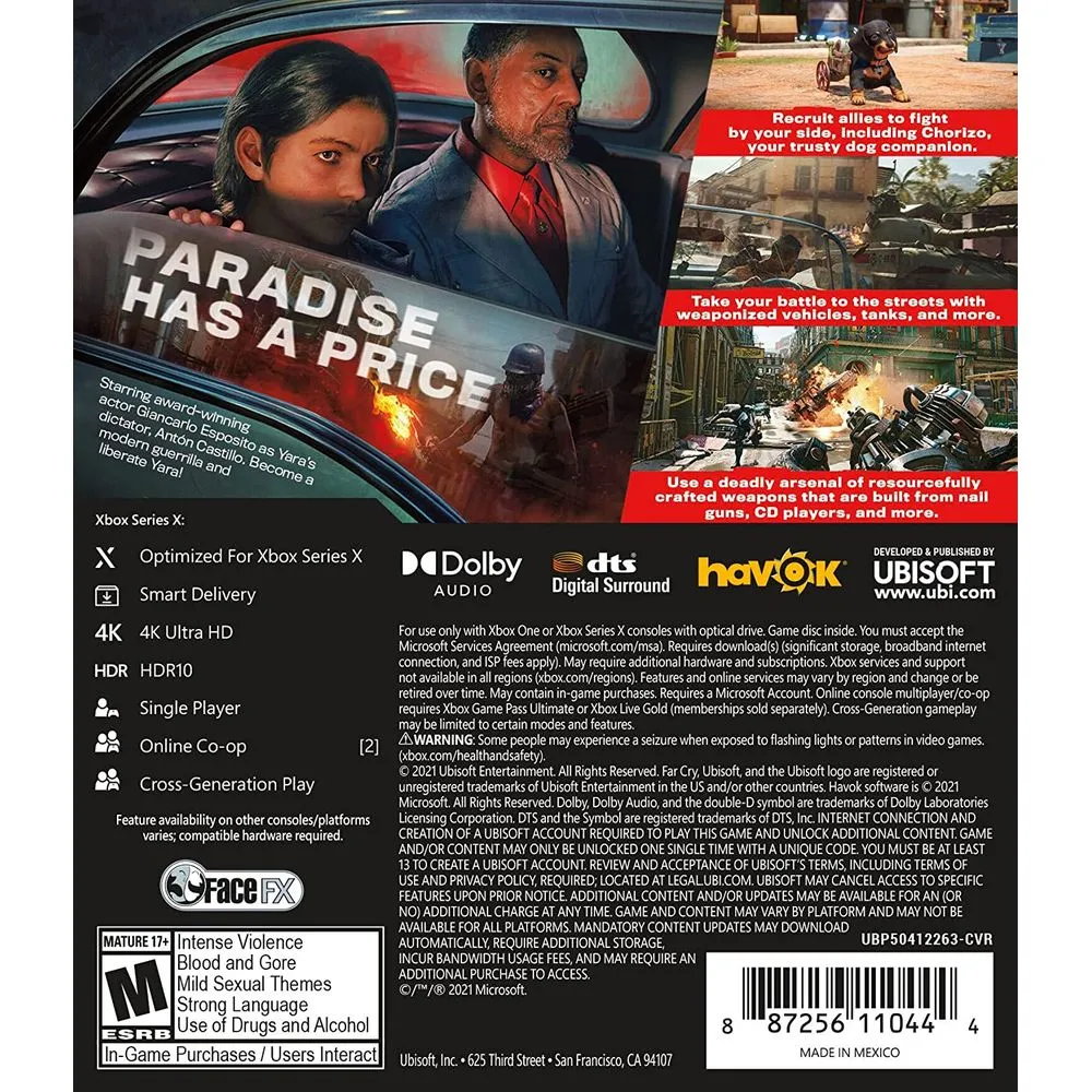 Ubisoft Far Cry 6 Xbox Series XS Xbox One Standard Ed (XB1)