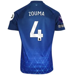 Umbro West Ham Kurt Zouma Third Jersey w/ EPL   No Room For Racism Patches 23/24 (Navy/Sky Blue)