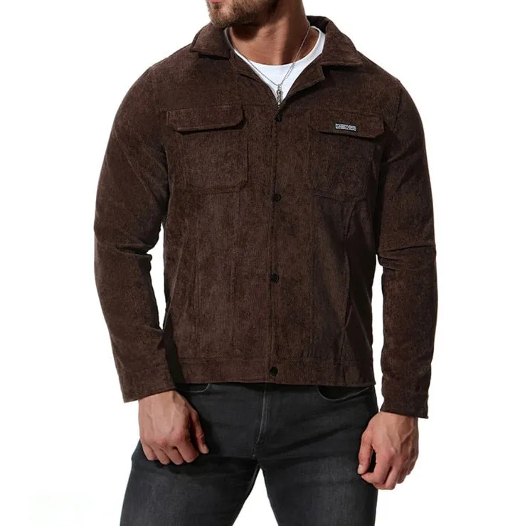 West Louis™ Double Pocket Corduroy Jacket