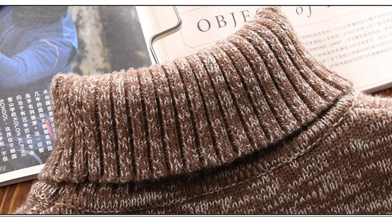 West Louis™ Turtle Neck Thick Acrylic Sweater