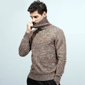 West Louis™ Turtle Neck Thick Acrylic Sweater