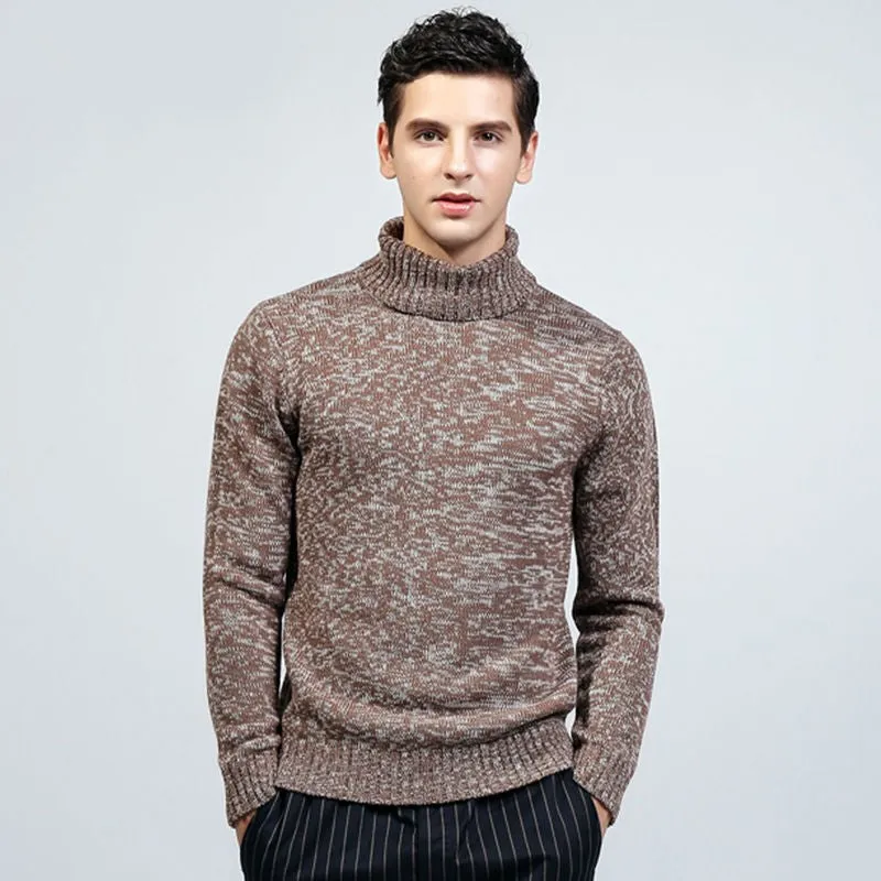 West Louis™ Turtle Neck Thick Acrylic Sweater