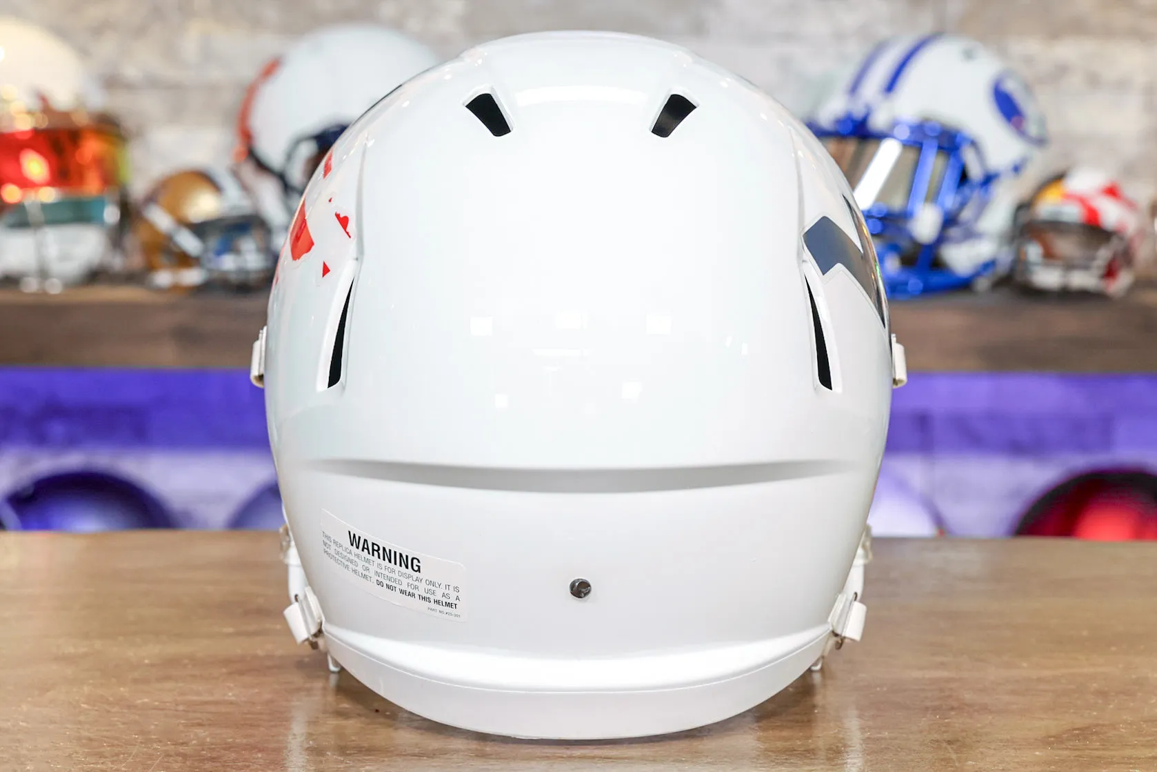 West Virginia Mountaineers Riddell Speed Display Helmet - Stars and Stripes